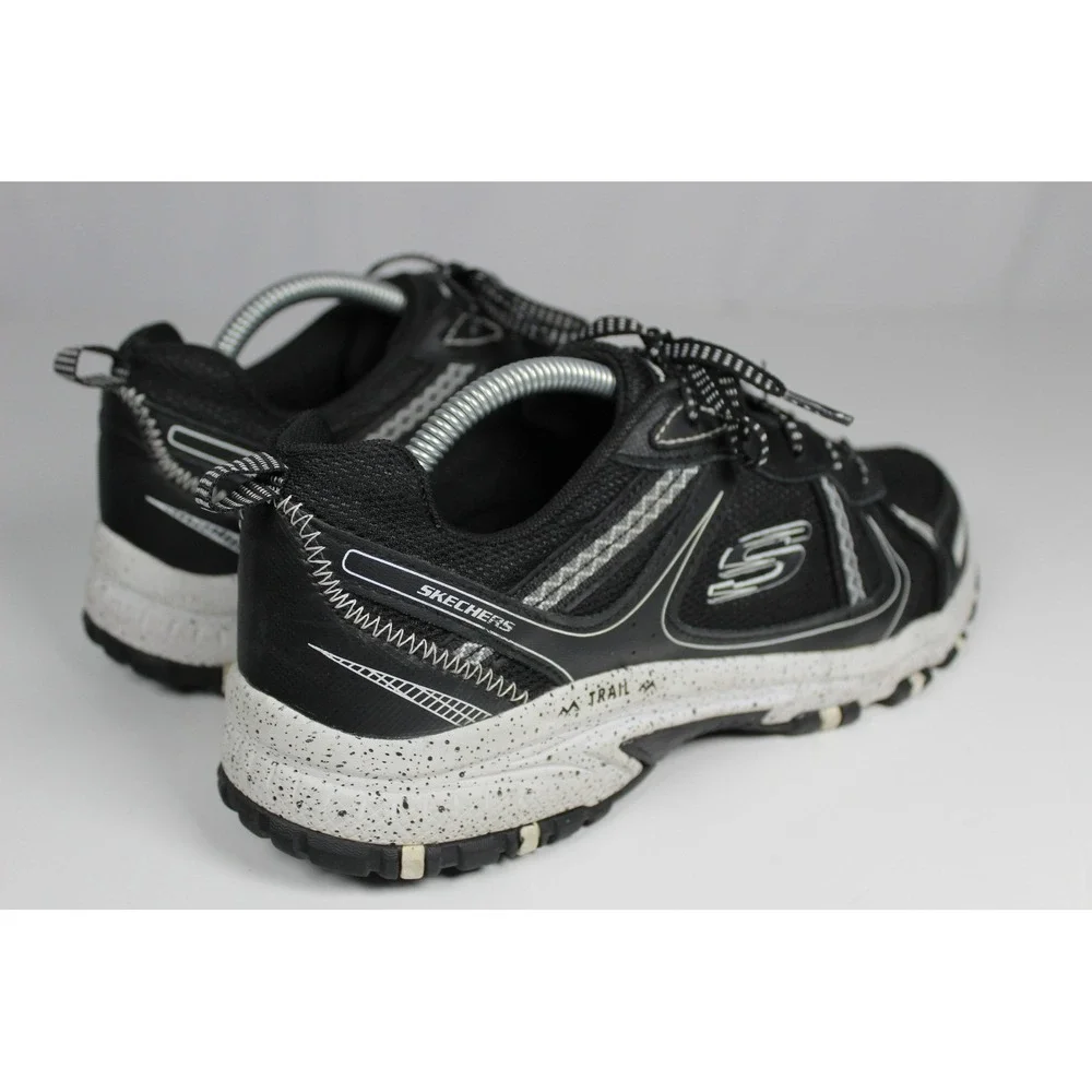 Skechers Trail Mens Black White Speckled Sole Running Shoes Sneakers 51486